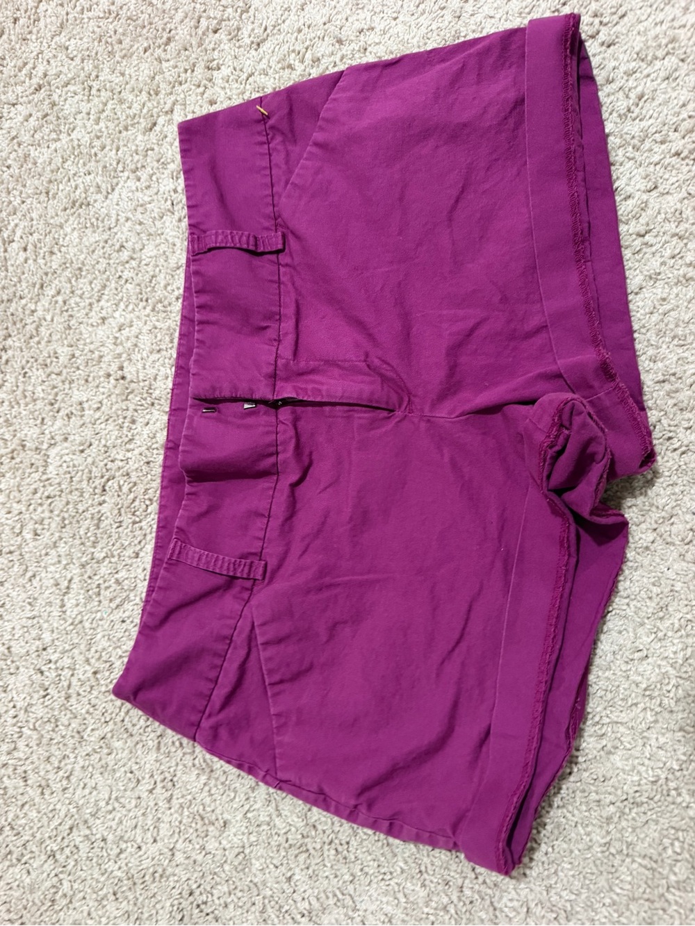 Daisy Fuentes Vibrant Magenta High-Waist Bermuda Shorts
